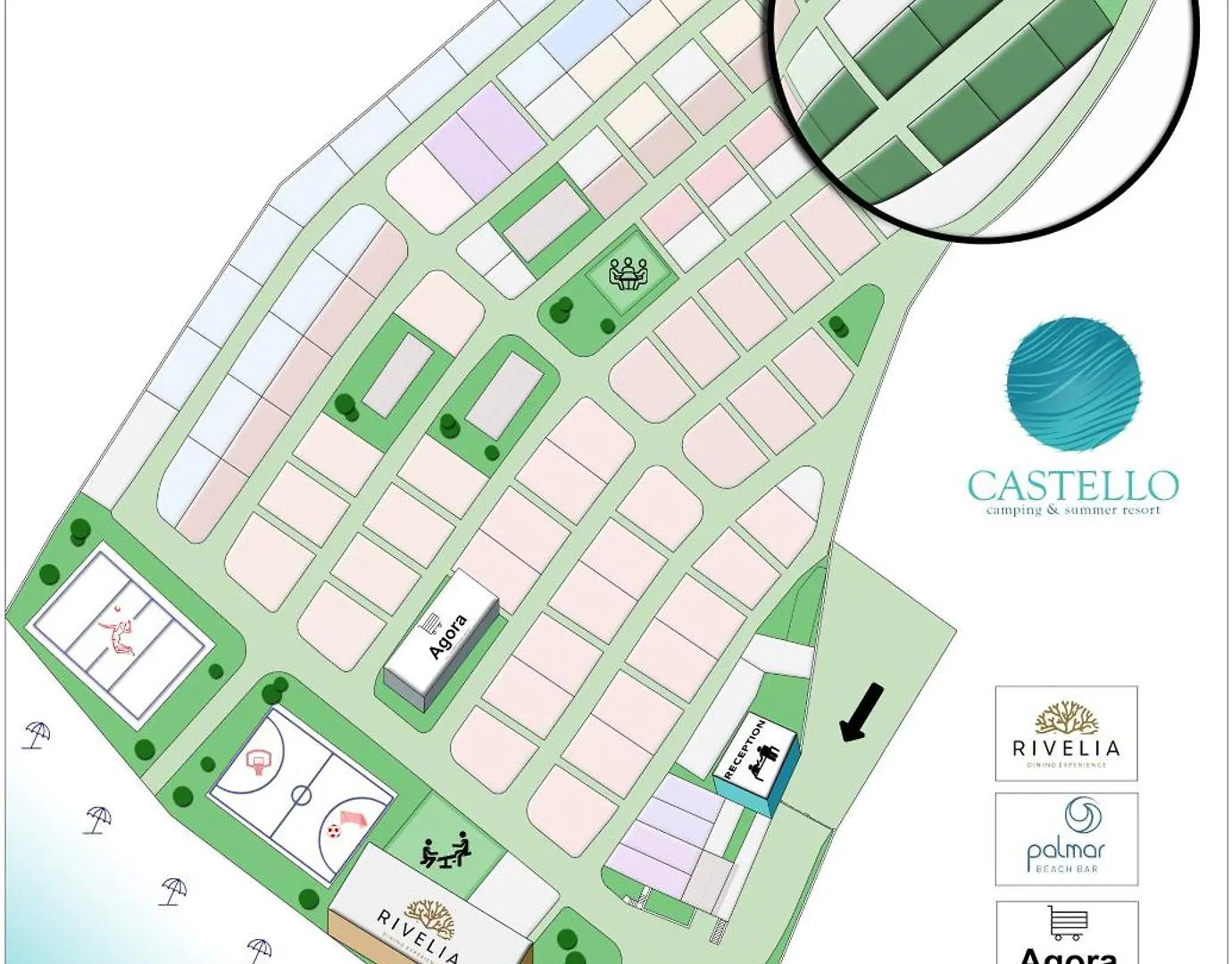 Kemping Camping Castello Néosz Marmarász